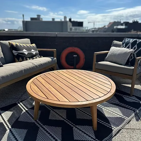 شقة De Strandmelde, Met Groot Terras En Gratis Parking Nabij Zee أوستيند